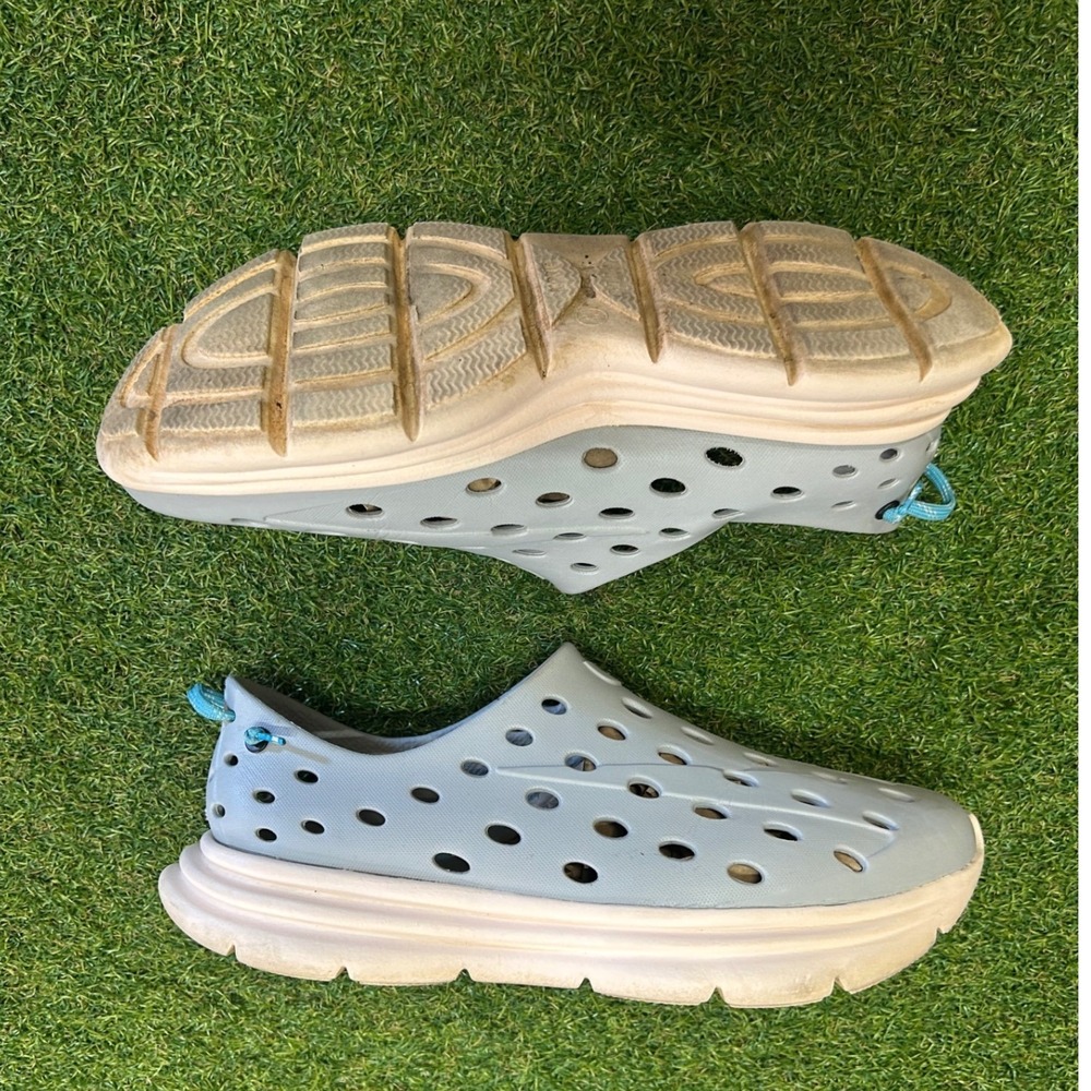 Kane Revive Active Recovery Shoes Blue Grey Perforated Slip On Sneakers Size M11